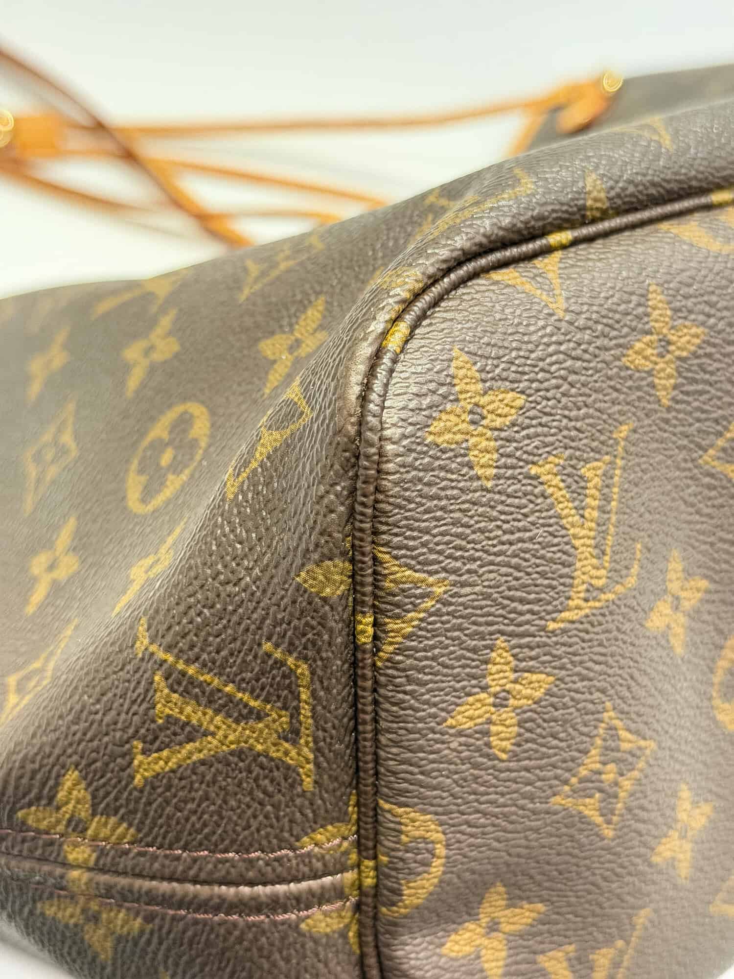 Louis Vuitton Brown Neverfull MM Monogram Canvas Tote Bag - Image 10