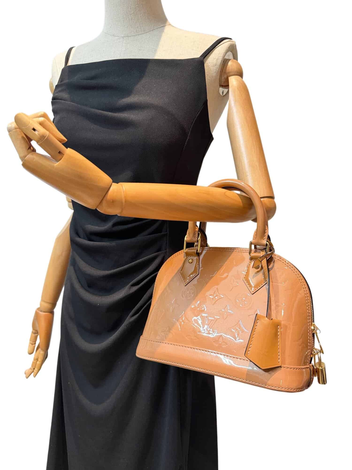 Louis Vuitton Brown Alma BB Patent Leather Handbag - Image 15