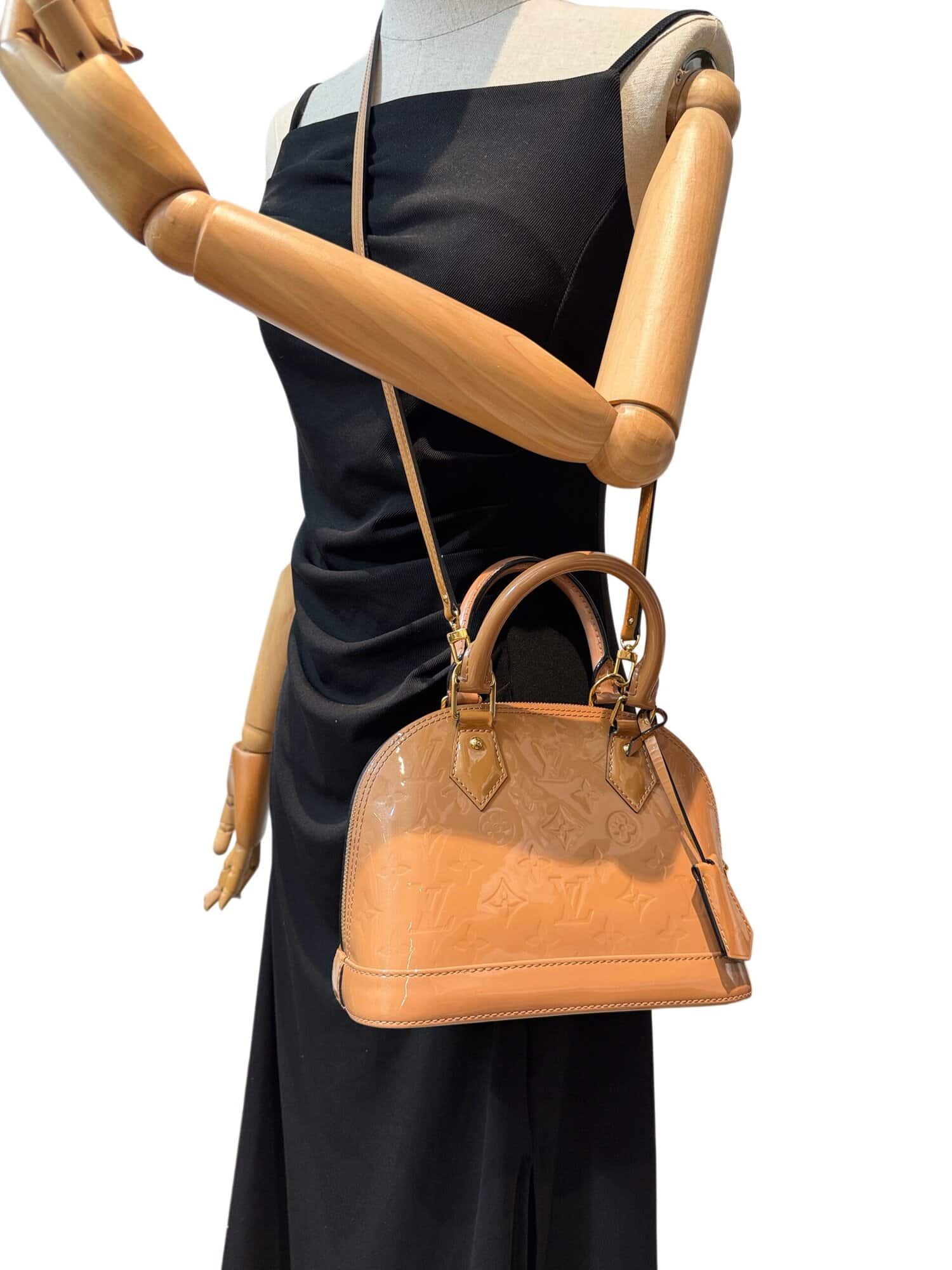 Louis Vuitton Brown Alma BB Patent Leather Handbag - Image 16