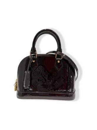Louis Vuitton Bordeaux Alma BB Patent Leather Handbag