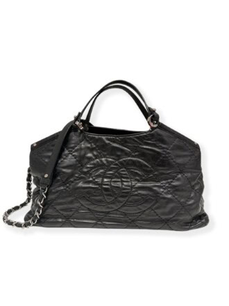 Chanel Black CC Vintage Leather Handbag