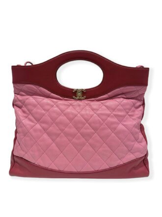 Chanel Pink 31 Leather Shopping Bag
