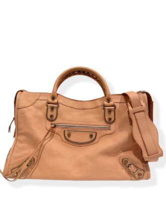Balenciaga Pink City Leather Handbag