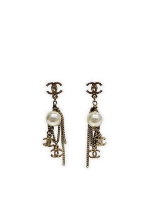 Chanel CC Logo Earrings