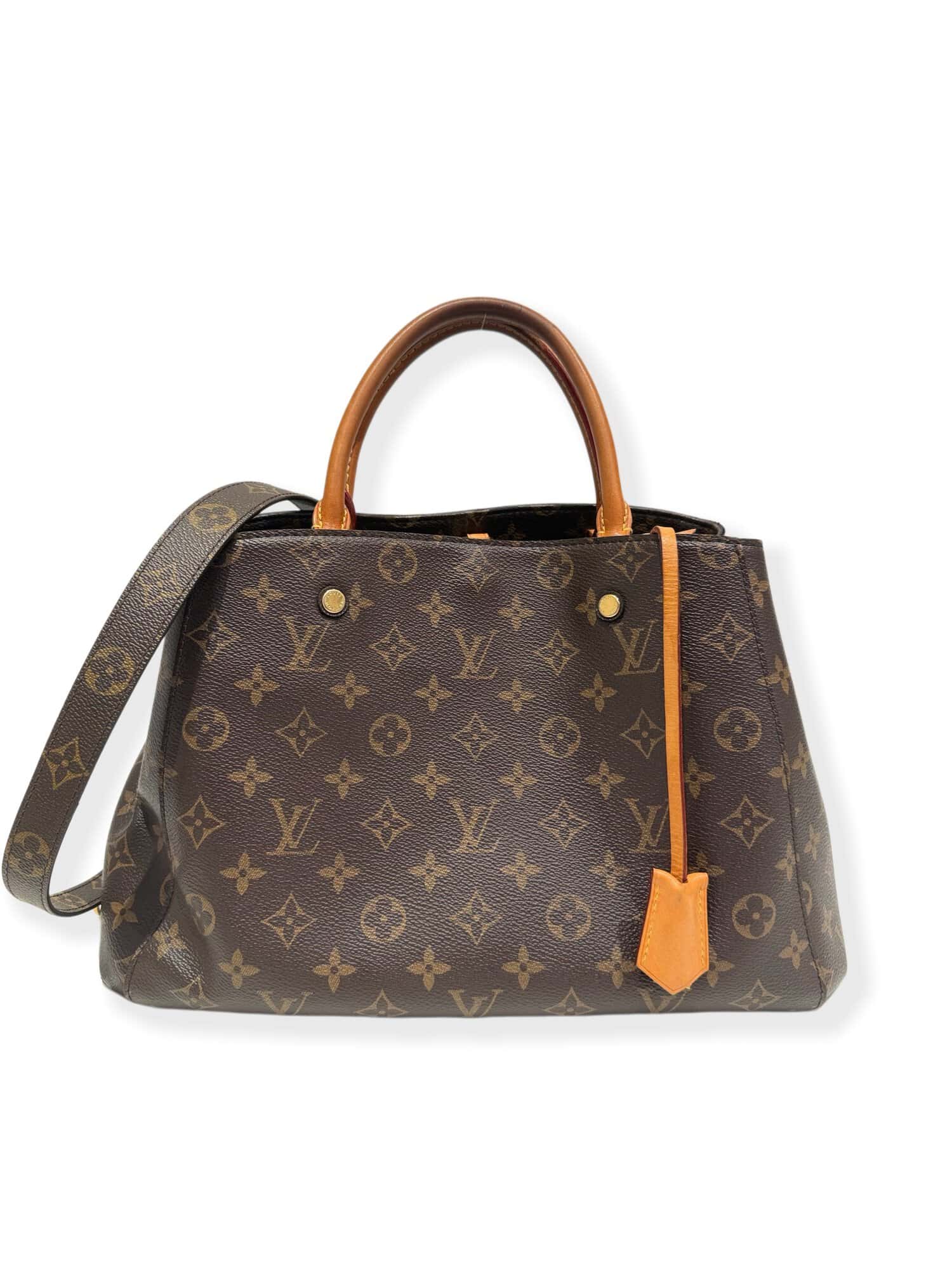 Louis Vuitton Brown Montaigne Monogram Canvas Handbag