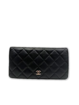 Chanel Black Timeless Classic Leather Wallet