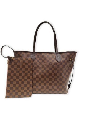 Louis Vuitton Brown Neverfull MM Damier Canvas Handbag