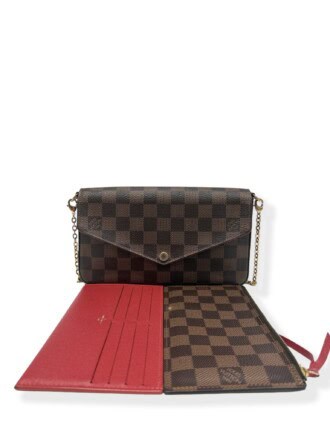 Louis Vuitton Brown Felicie Damier Canvas Crossbody Bag