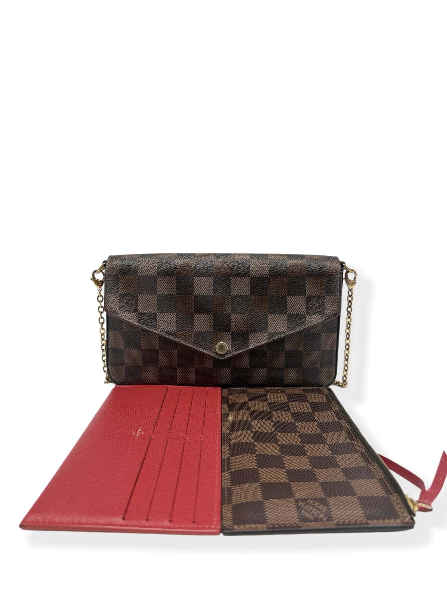 Louis Vuitton Brown Felicie Damier Canvas Crossbody Bag