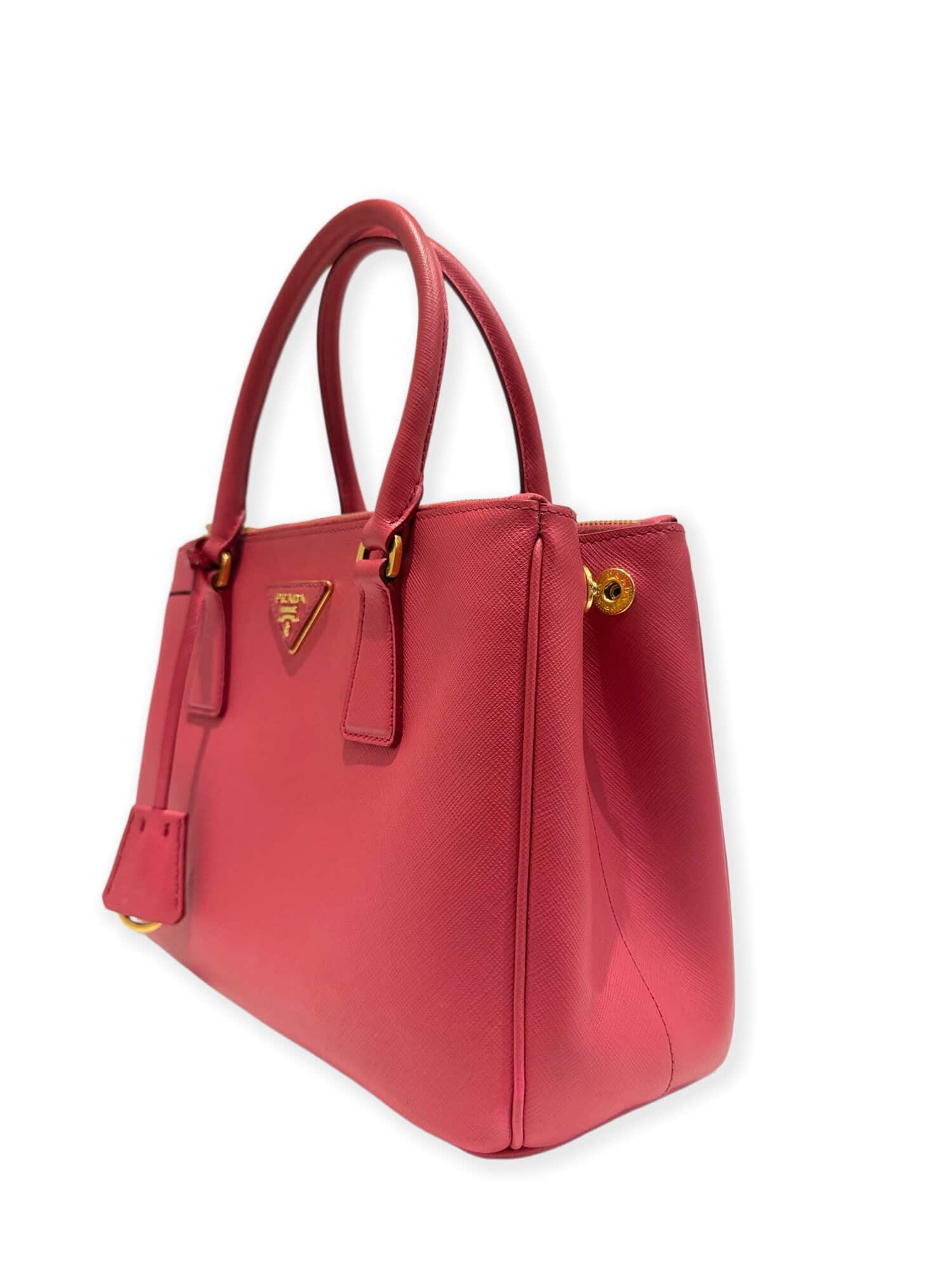Prada Pink Galleria Saffiano Leather Handbag - Image 2