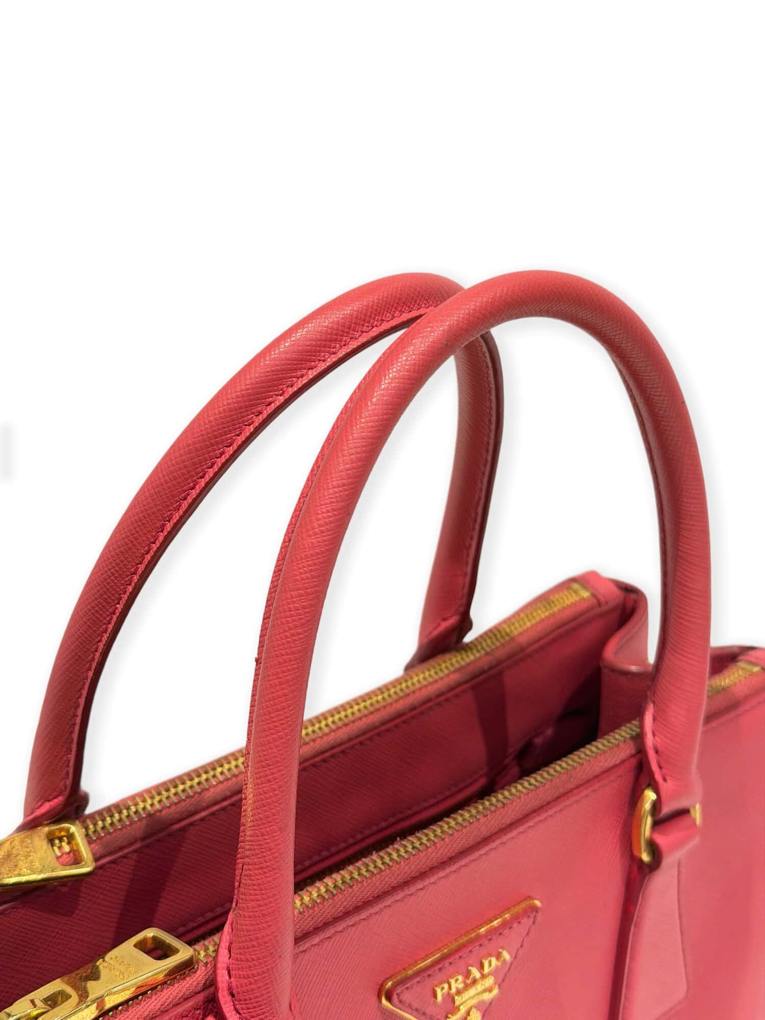 Prada Pink Galleria Saffiano Leather Handbag - Image 5