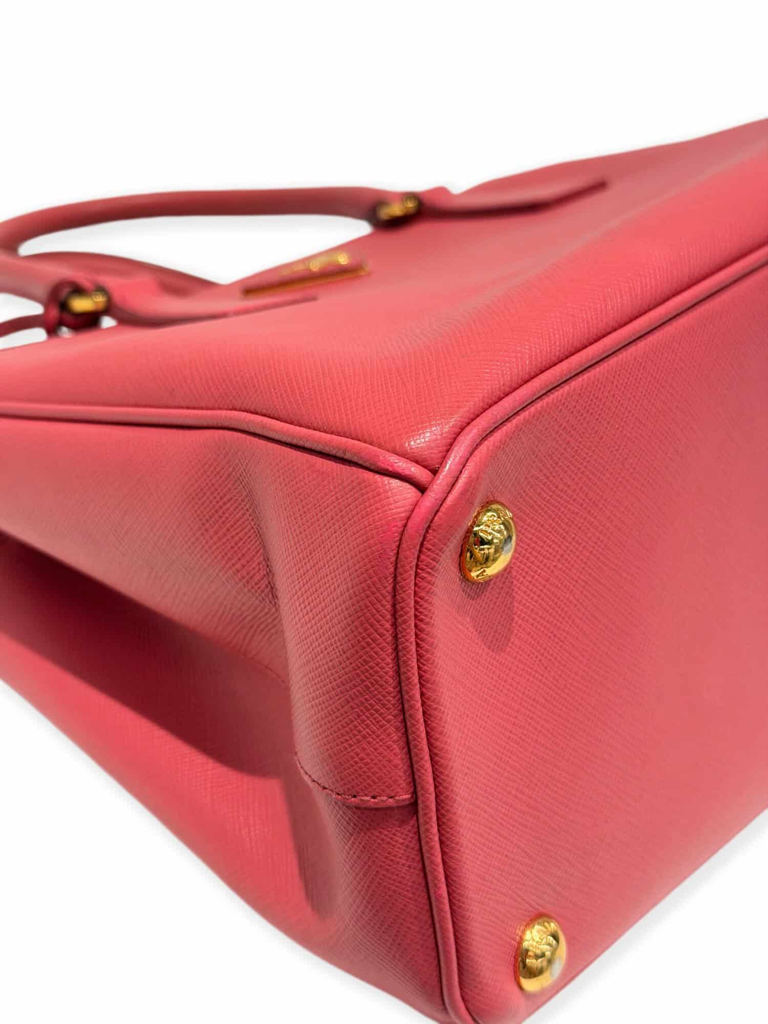 Prada Pink Galleria Saffiano Leather Handbag - Image 7