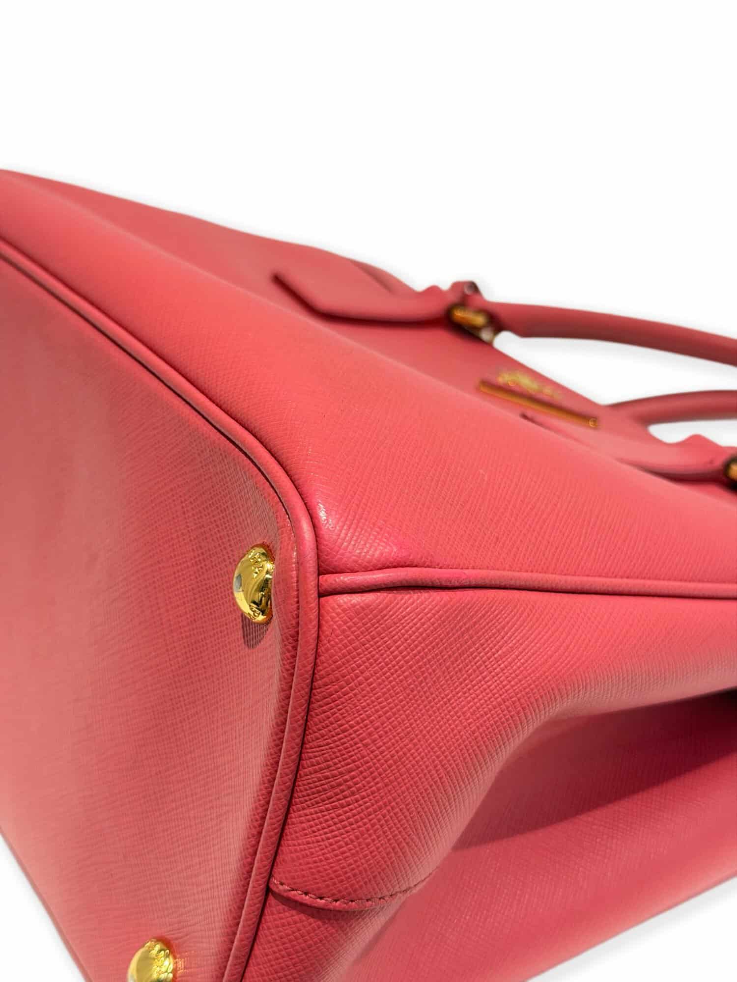 Prada Pink Galleria Saffiano Leather Handbag - Image 8