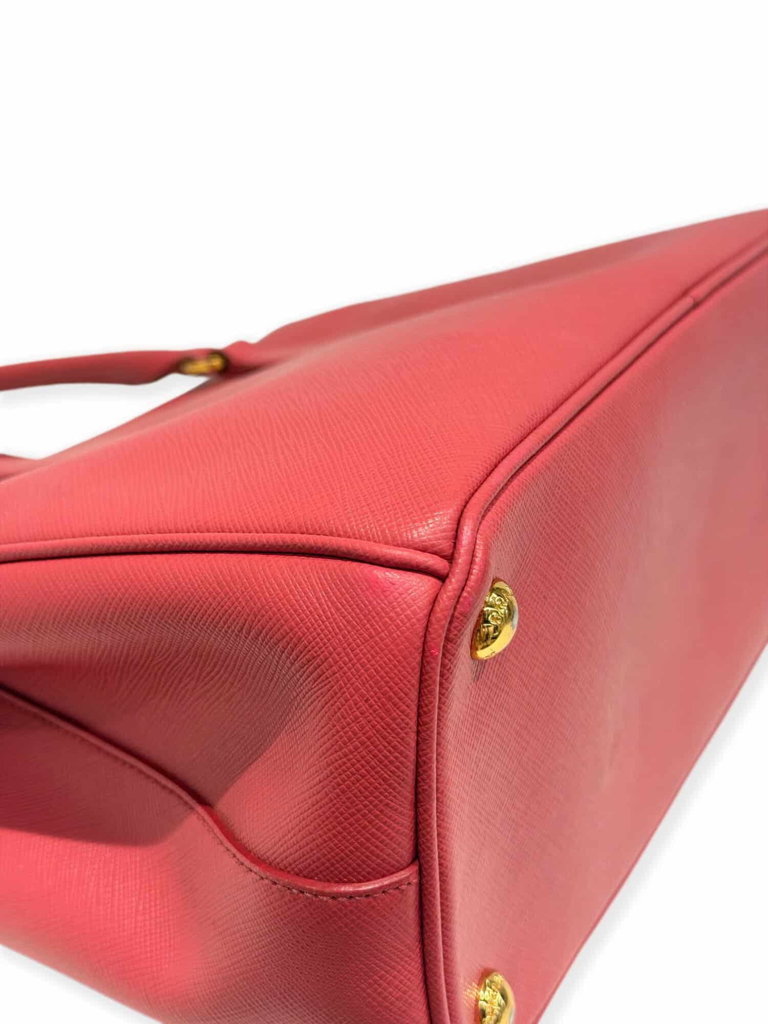 Prada Pink Galleria Saffiano Leather Handbag - Image 9