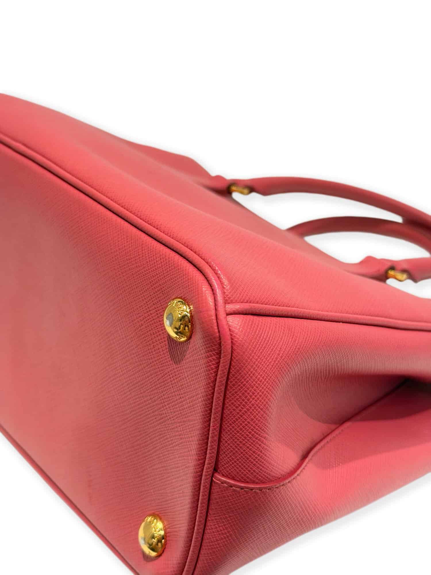 Prada Pink Galleria Saffiano Leather Handbag - Image 10