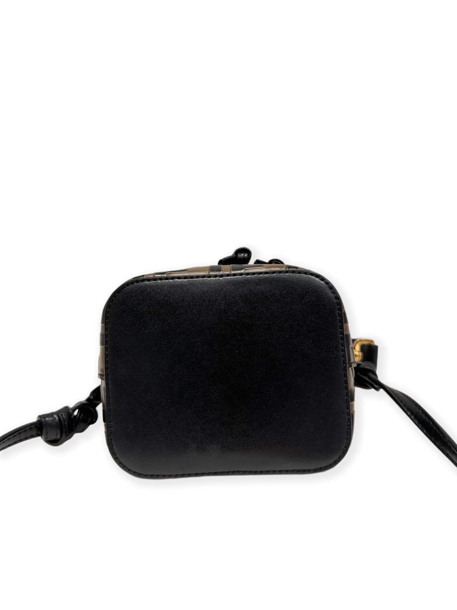 Fendi Brown Mon Trésor Leather Mini Bucket Bag - Image 7