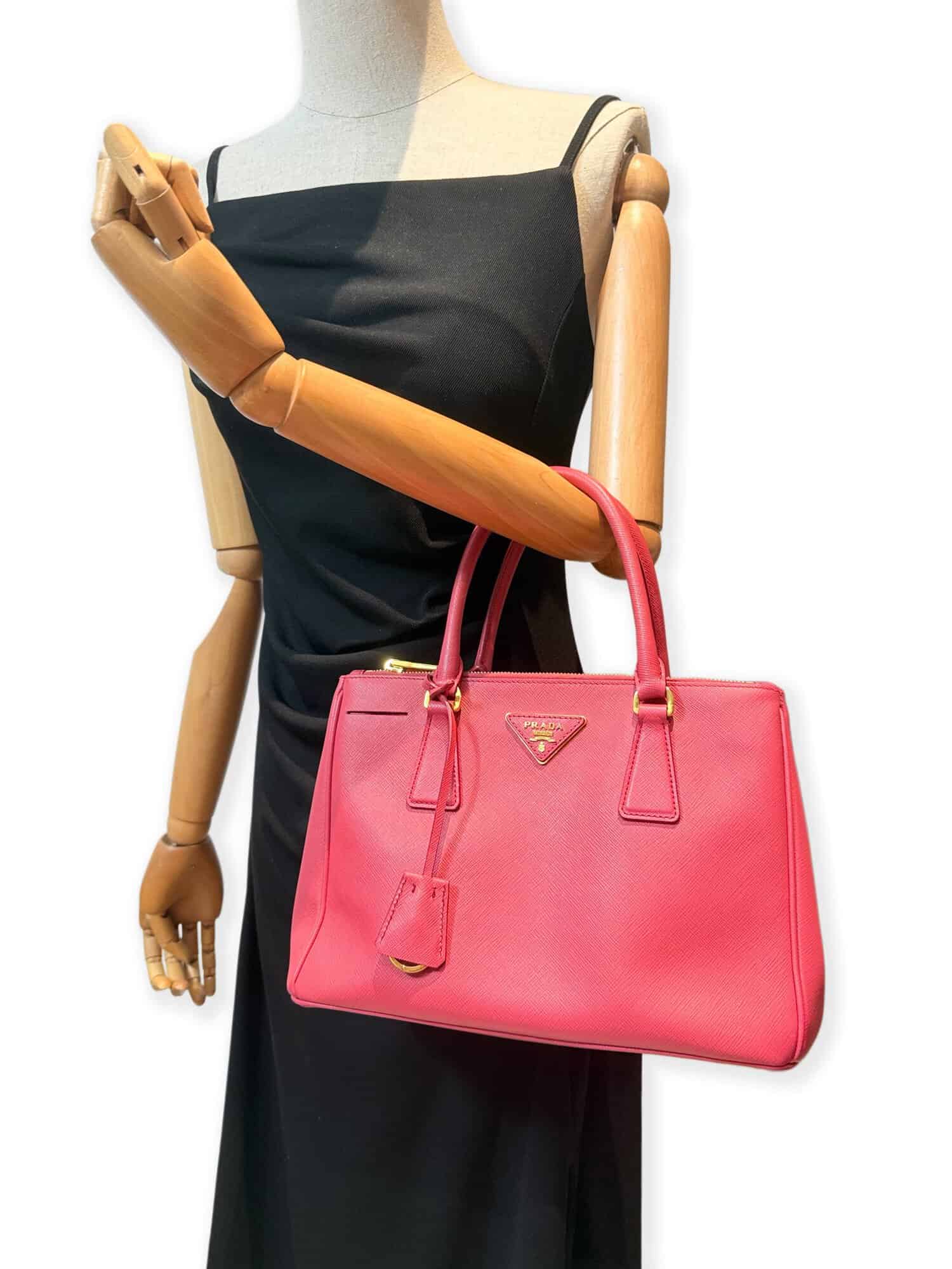 Prada Pink Galleria Saffiano Leather Handbag - Image 15
