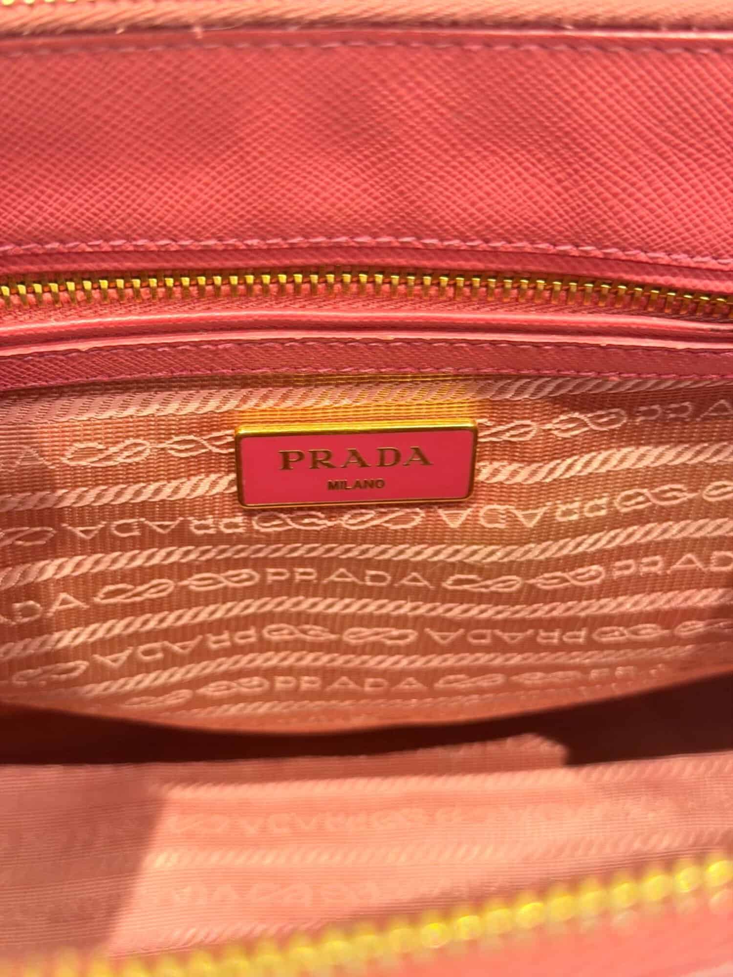 Prada Pink Galleria Saffiano Leather Handbag - Image 17