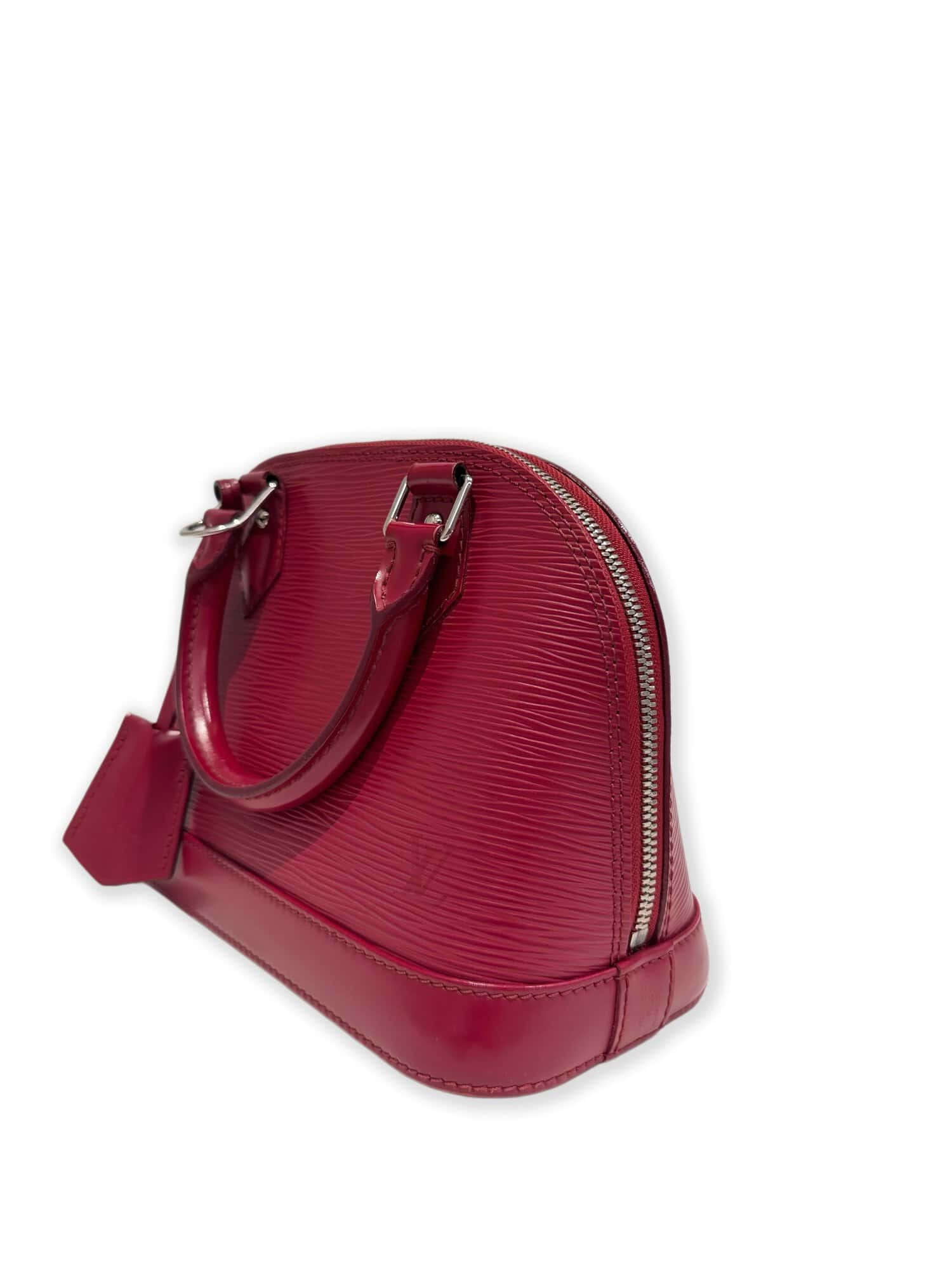 Louis Vuitton Burgundy Alma BB Epi Leather Handbag - Image 3