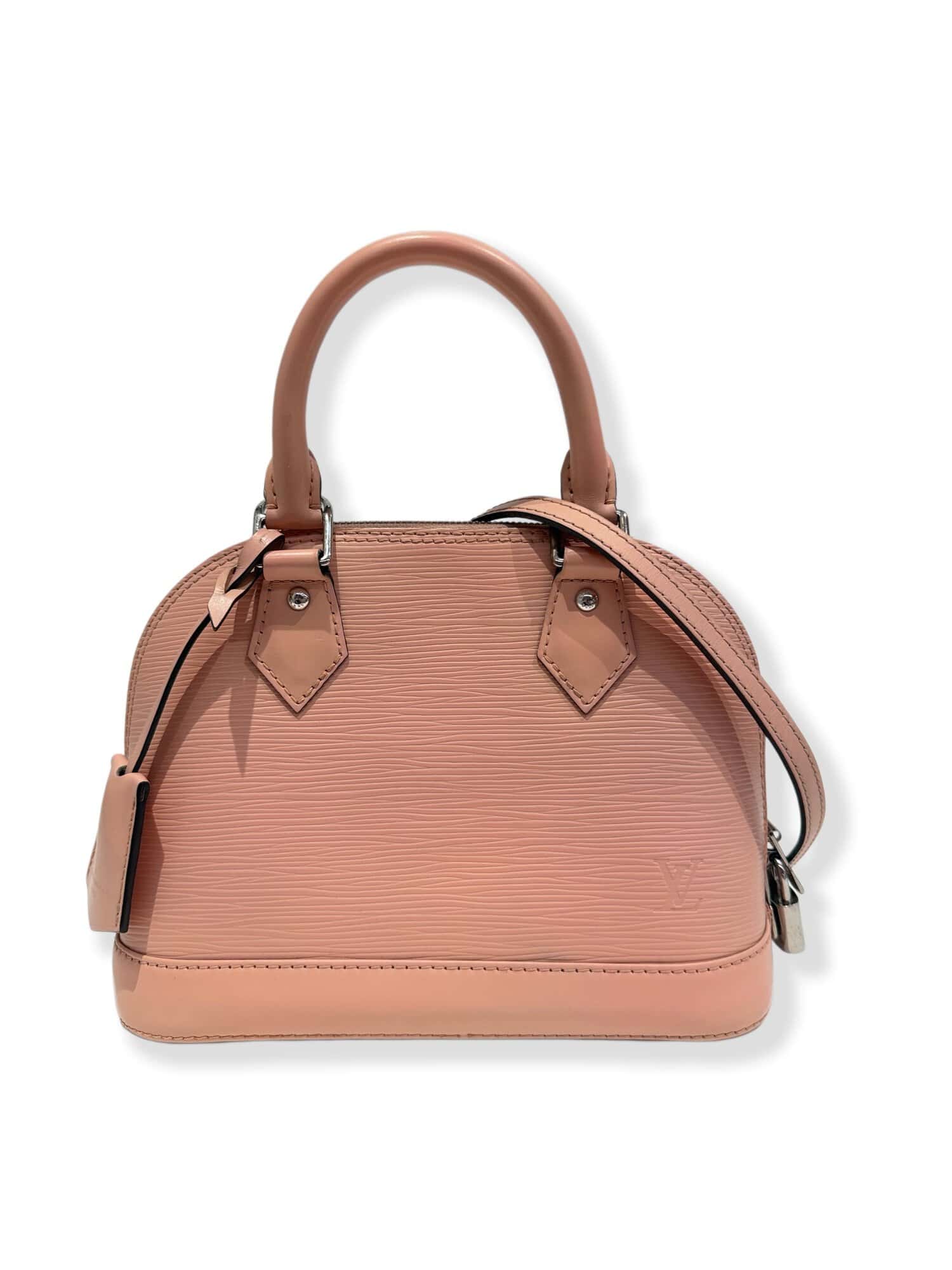 Louis Vuitton Pink Alma BB Epi Leather Handbag
