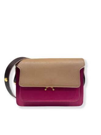 Marni Multicolor Trunk Leather Handbag Medium Size