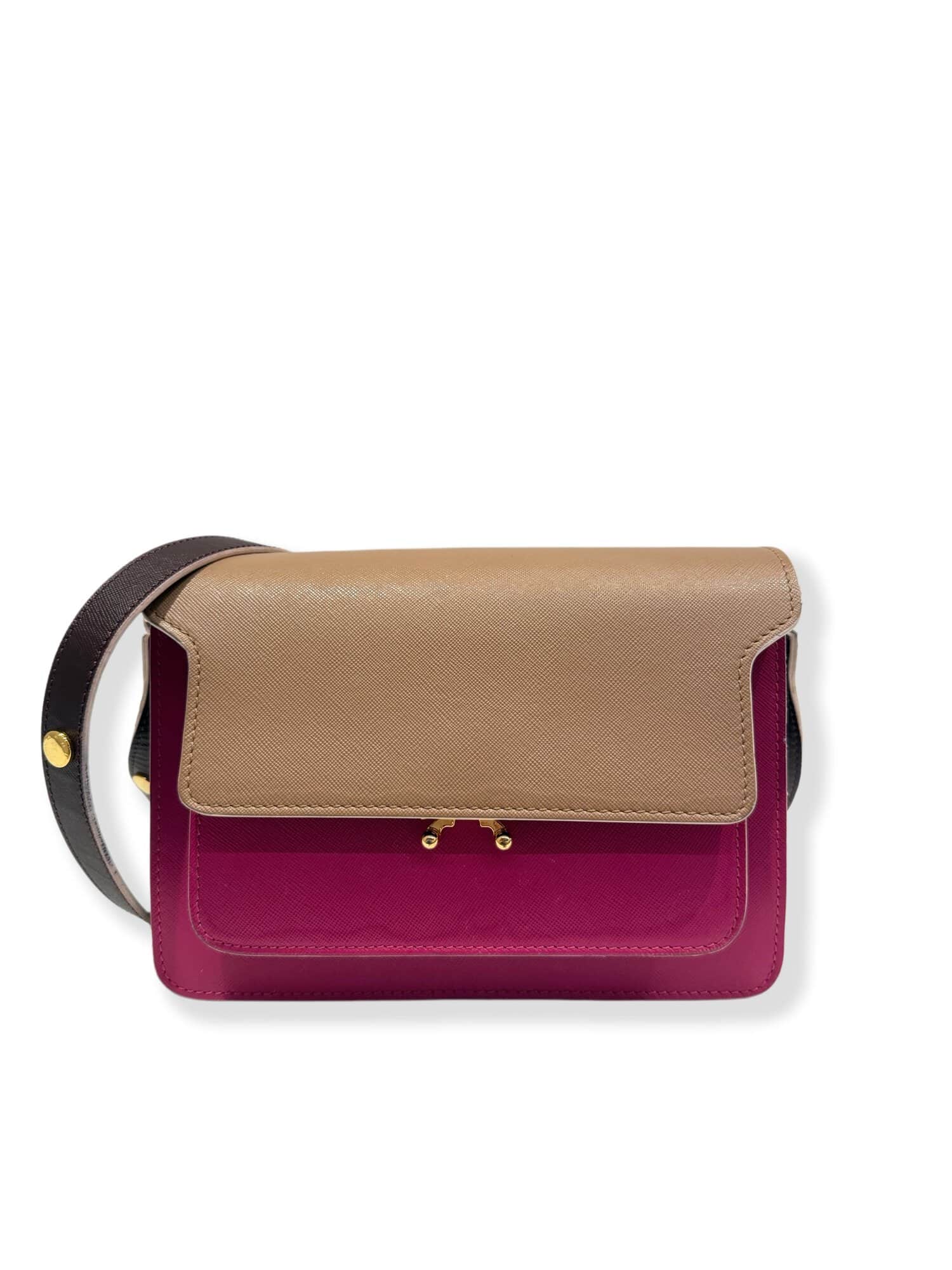 Marni Multicolor Trunk Leather Handbag Medium Size