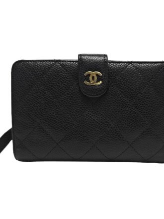 Chanel Black Classic Leather Wallet