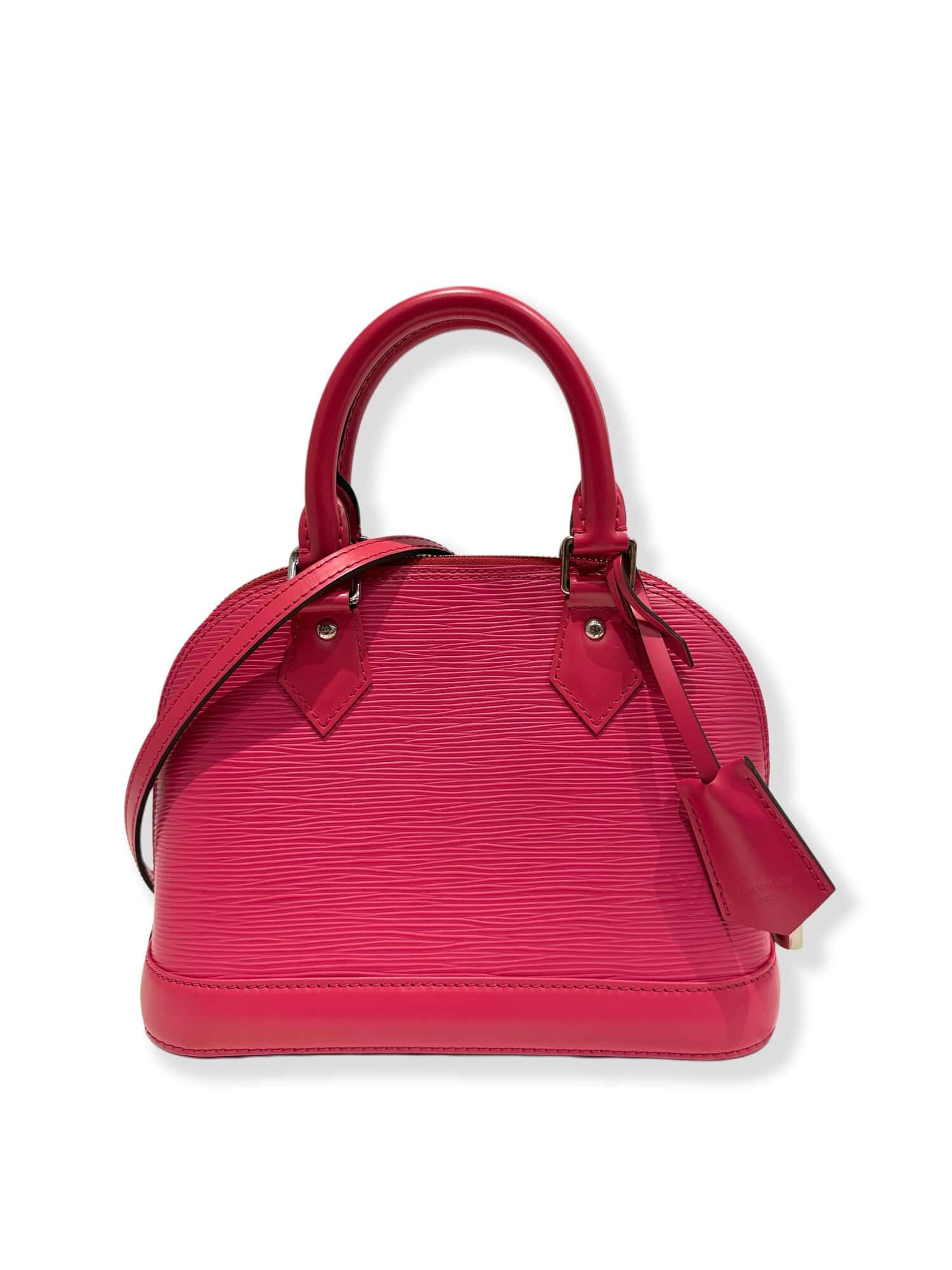 Louis Vuitton Pink Alma BB Epi Leather Handbag