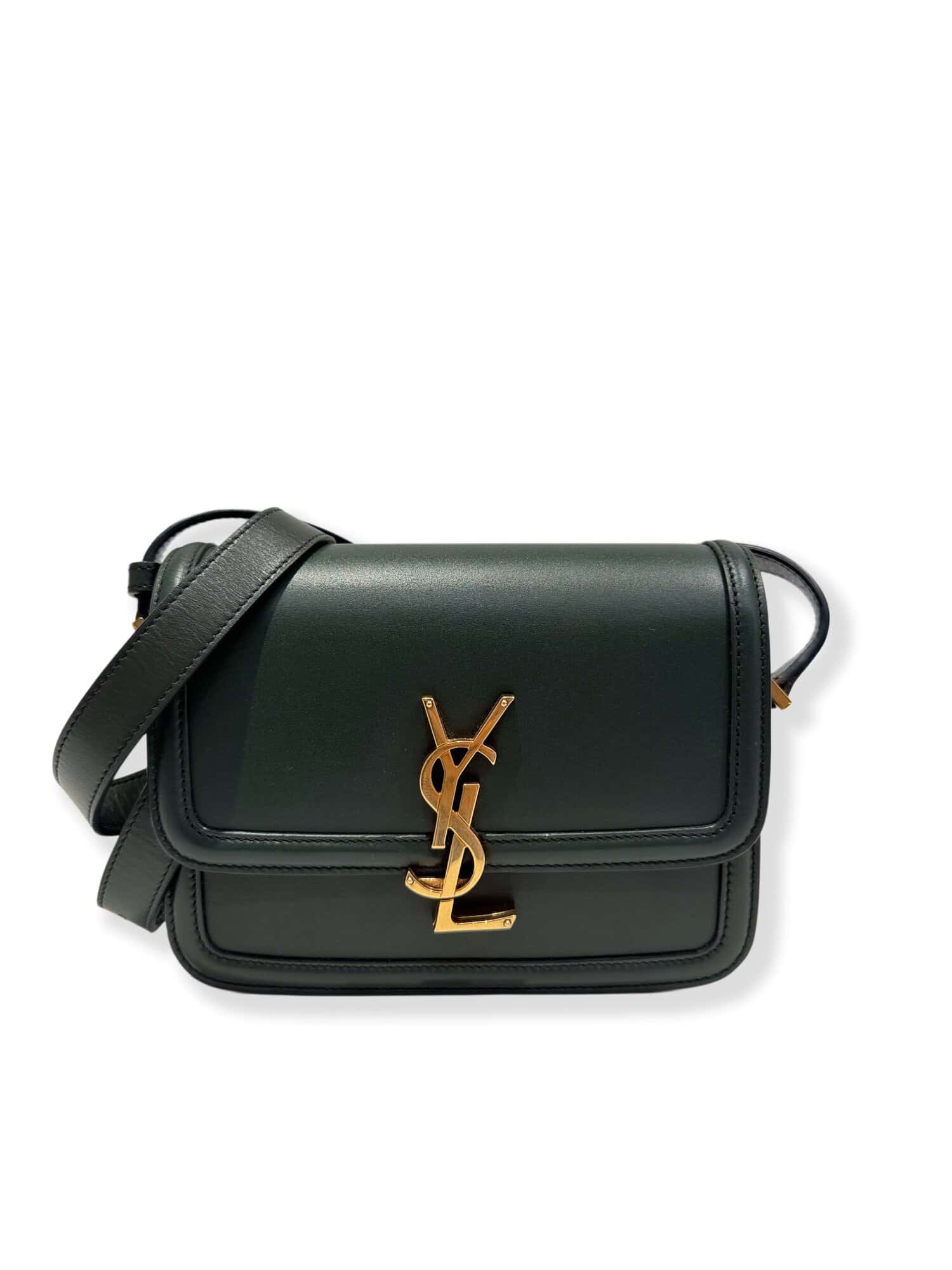 Saint Laurent Green Solferino Leather Handbag