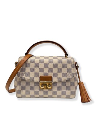 Louis Vuitton White Croisette Damier Canvas Bag