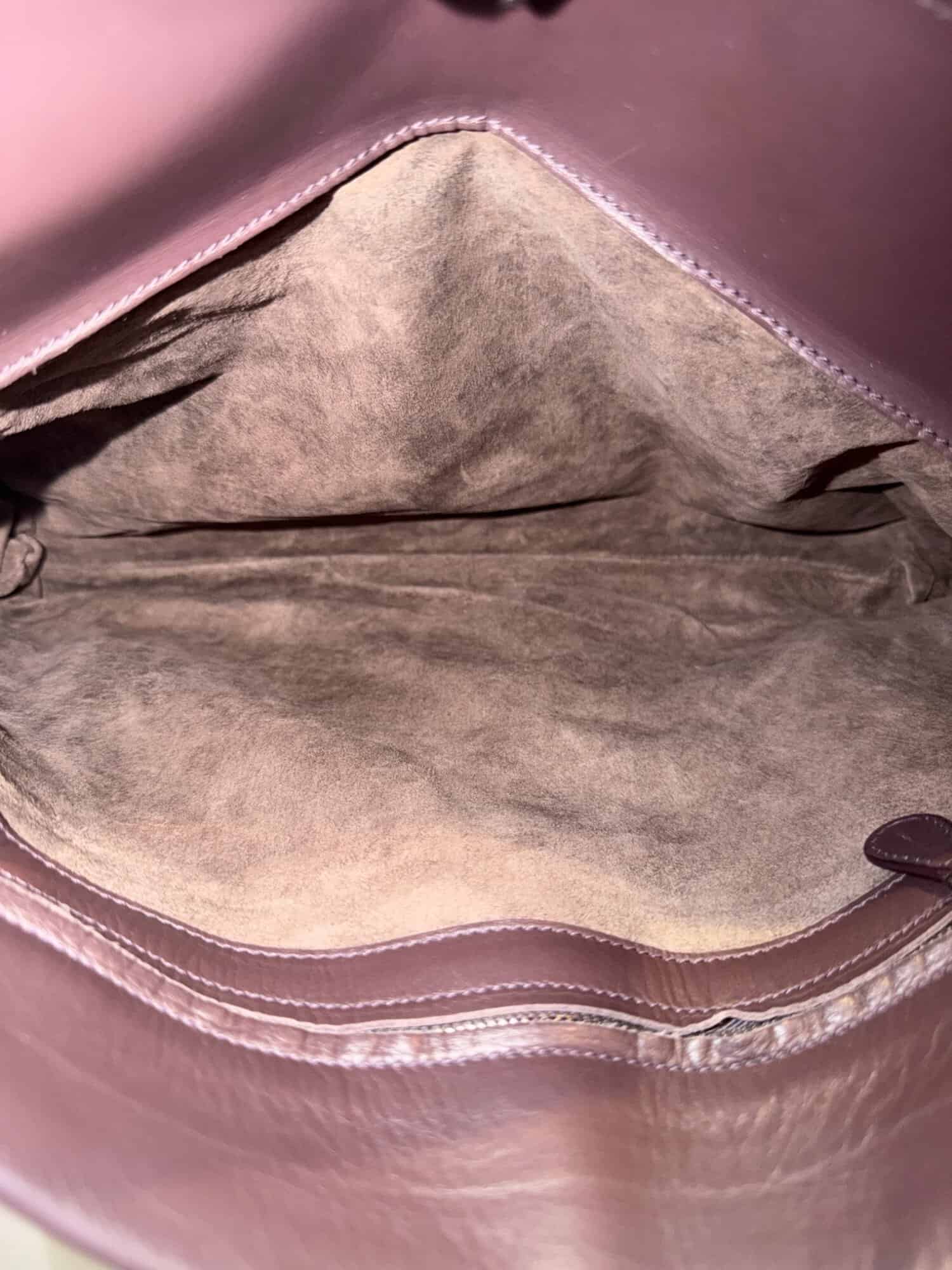 Bottega Veneta Brown Roma Leather Handbag Large Size - Image 16