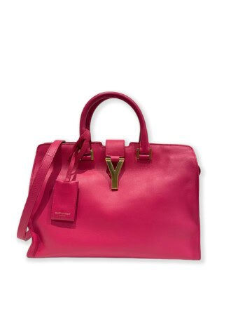 Saint Laurent Pink Chyc Leather Handbag