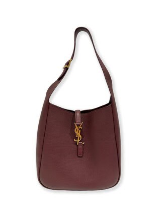 Saint Laurent Burgundy Le 5 À 7 Leather Handbag
