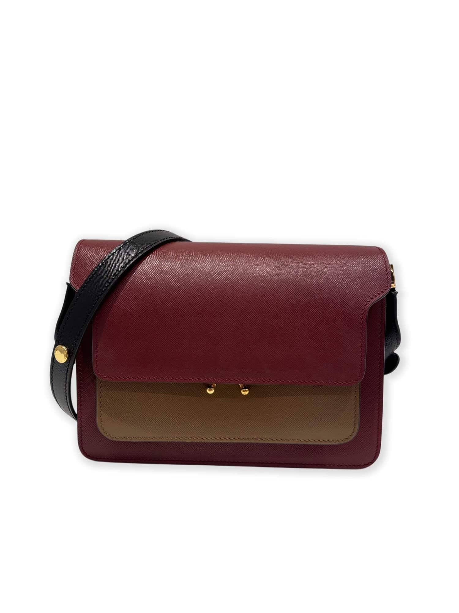 Marni Trunk Multicolor Leather Handbag