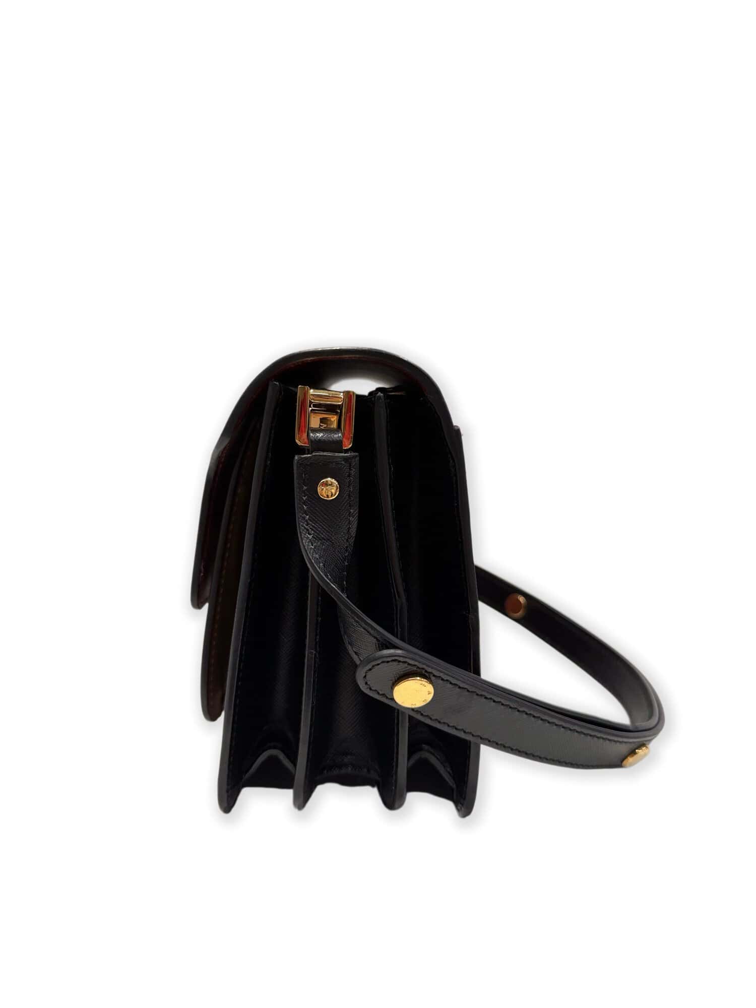 Marni Trunk Multicolor Leather Handbag - Image 4