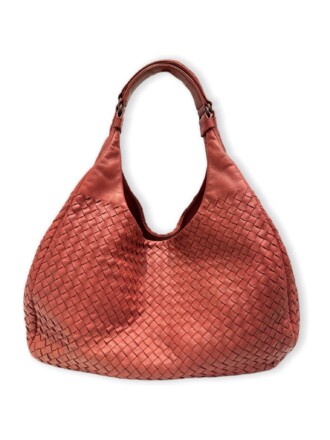 Bottega Veneta Brick Red Campana Leather Bag