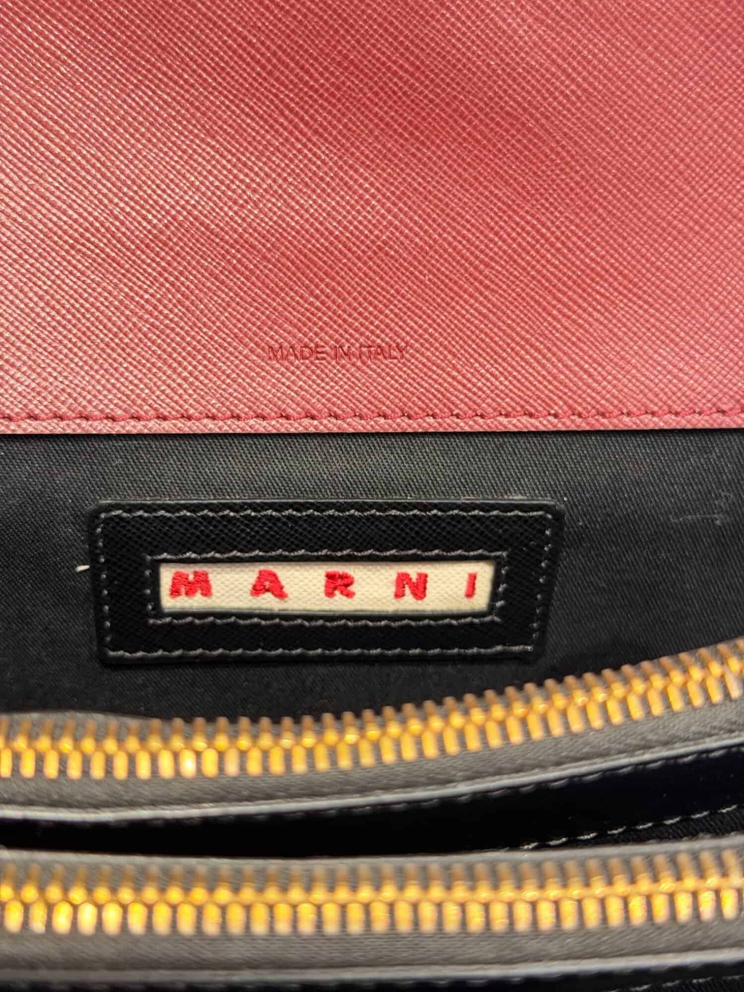 Marni Trunk Multicolor Leather Handbag - Image 16
