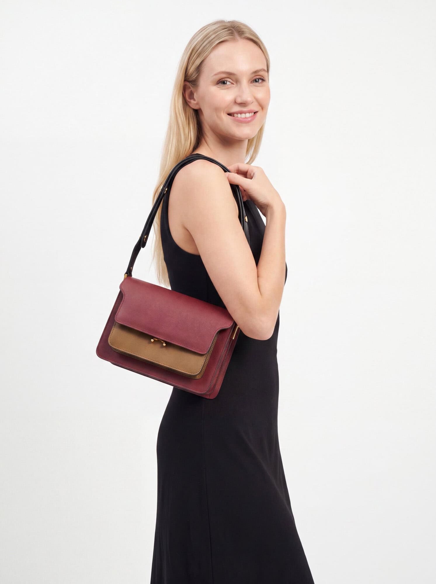 Marni Trunk Multicolor Leather Handbag - Image 2