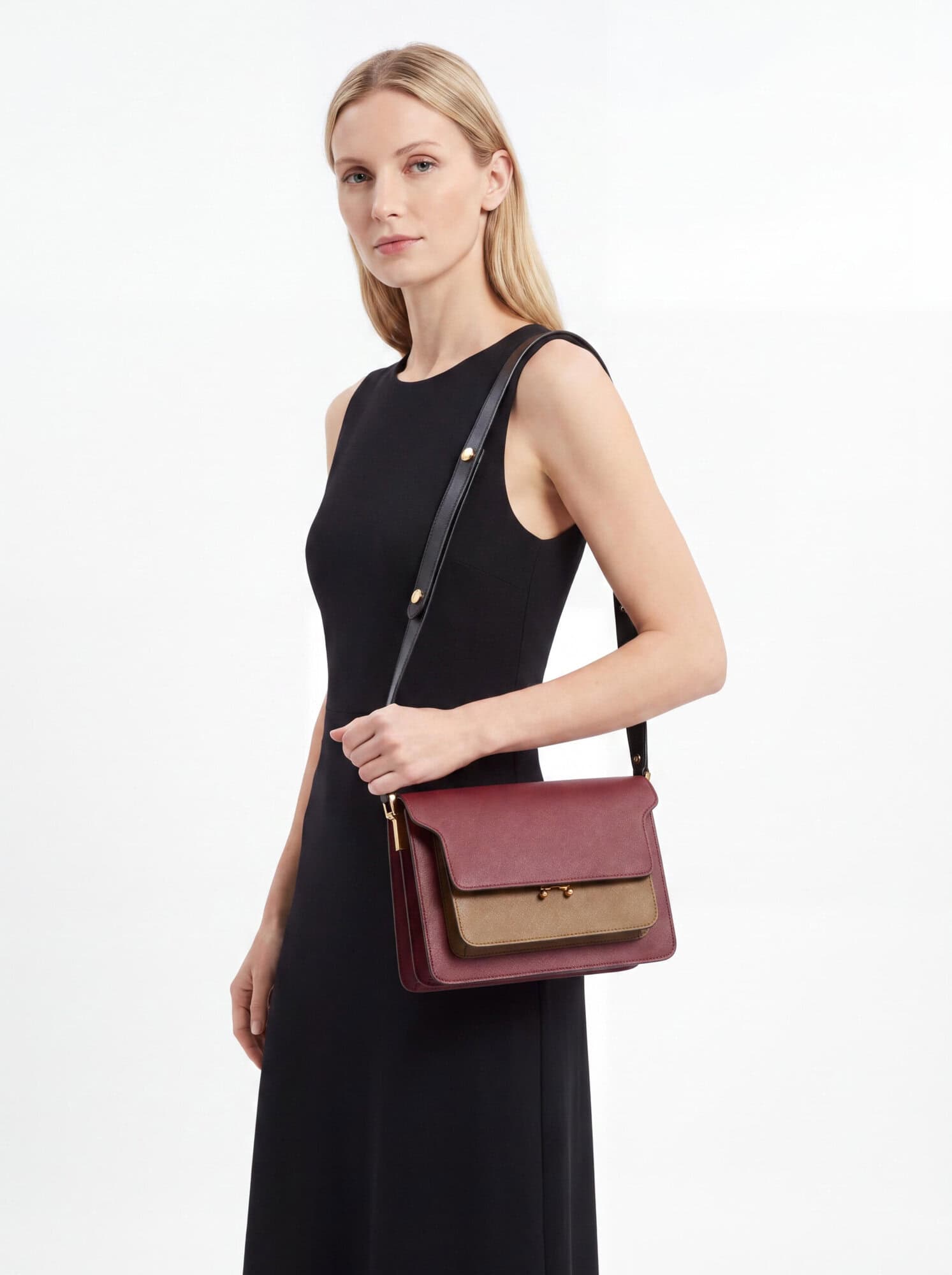Marni Trunk Multicolor Leather Handbag - Image 3