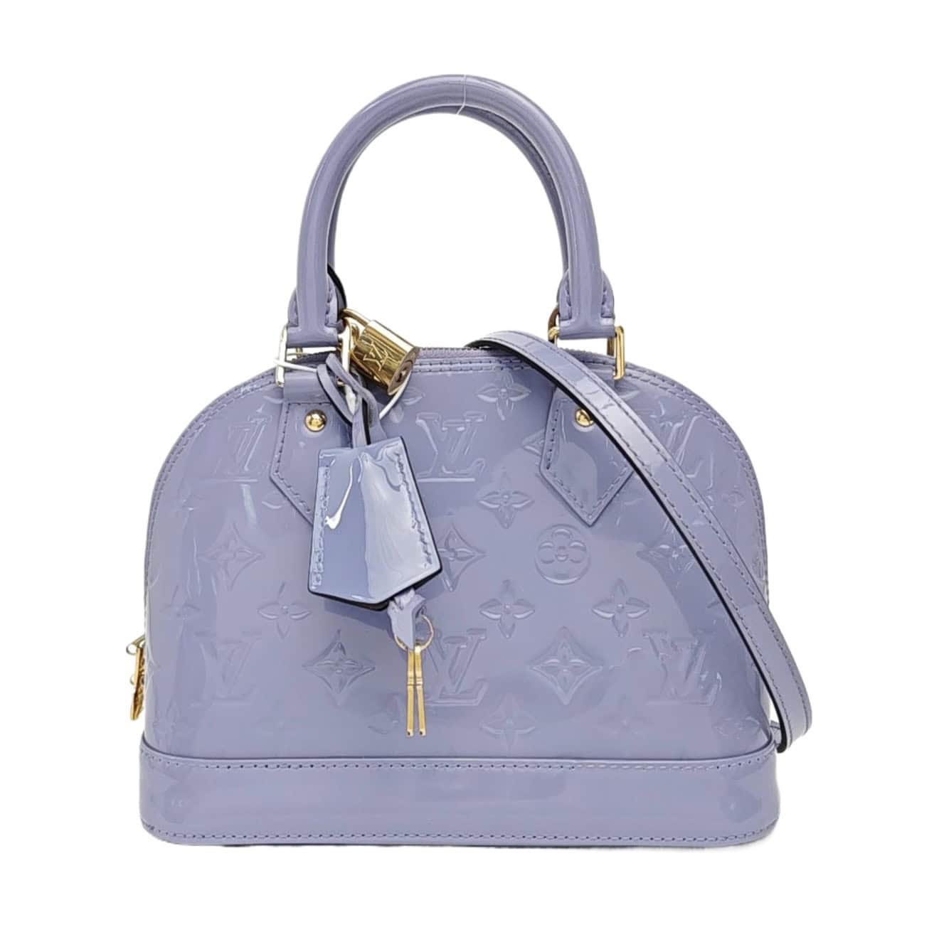 Louis Vuitton Purple Alma BB Leather Handbag