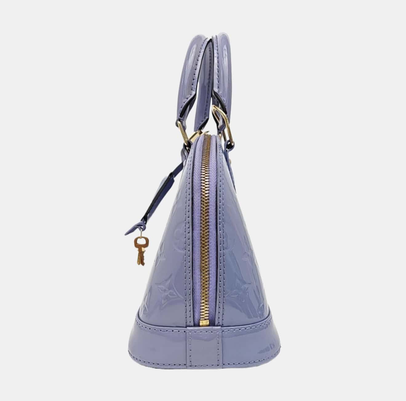Louis Vuitton Purple Alma BB Leather Handbag - Image 2