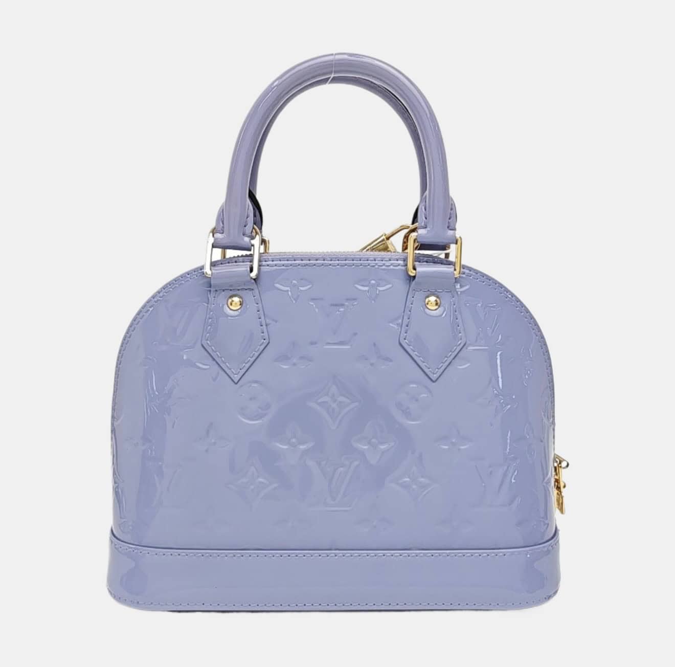 Louis Vuitton Purple Alma BB Leather Handbag - Image 4