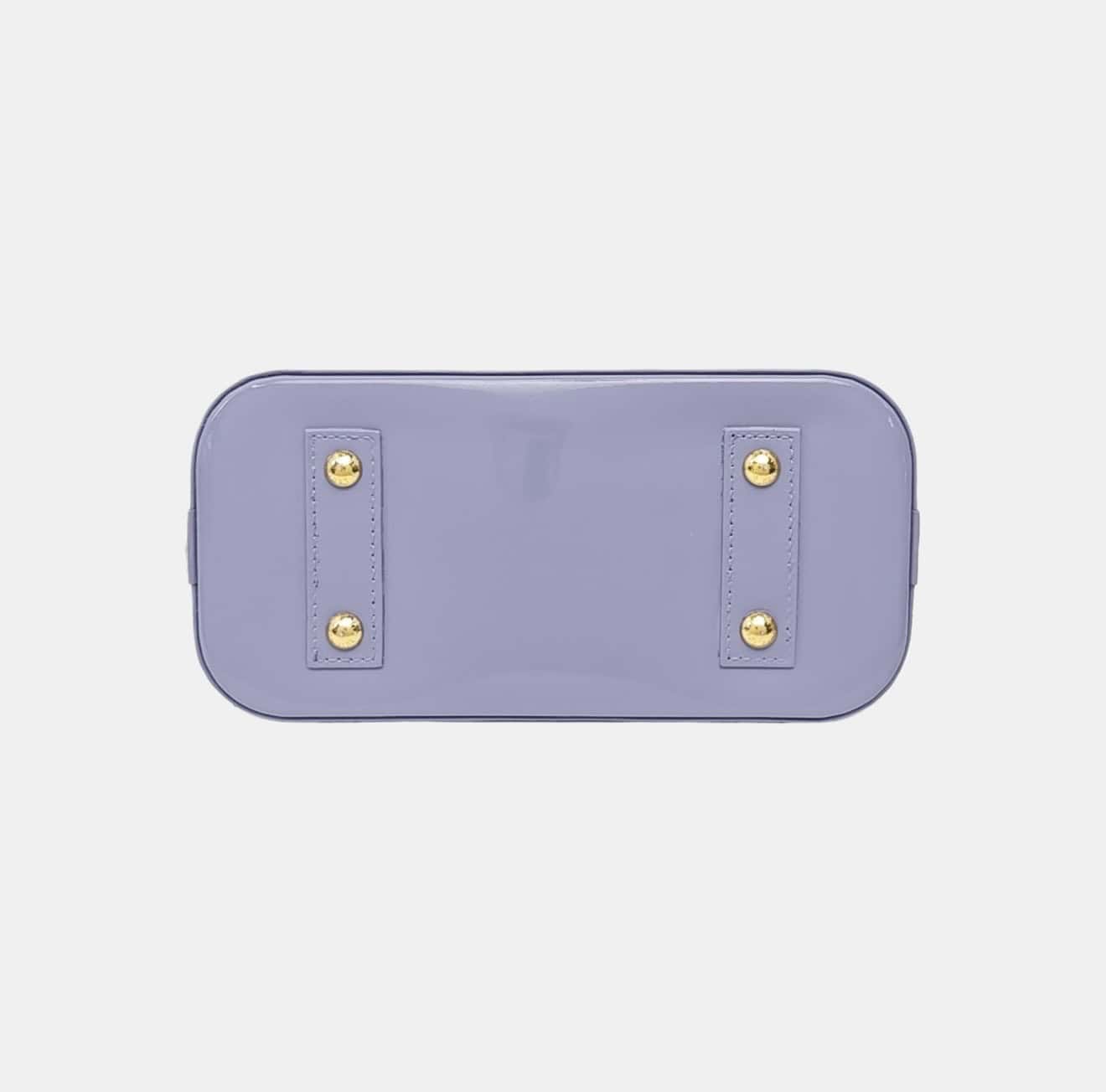 Louis Vuitton Purple Alma BB Leather Handbag - Image 5