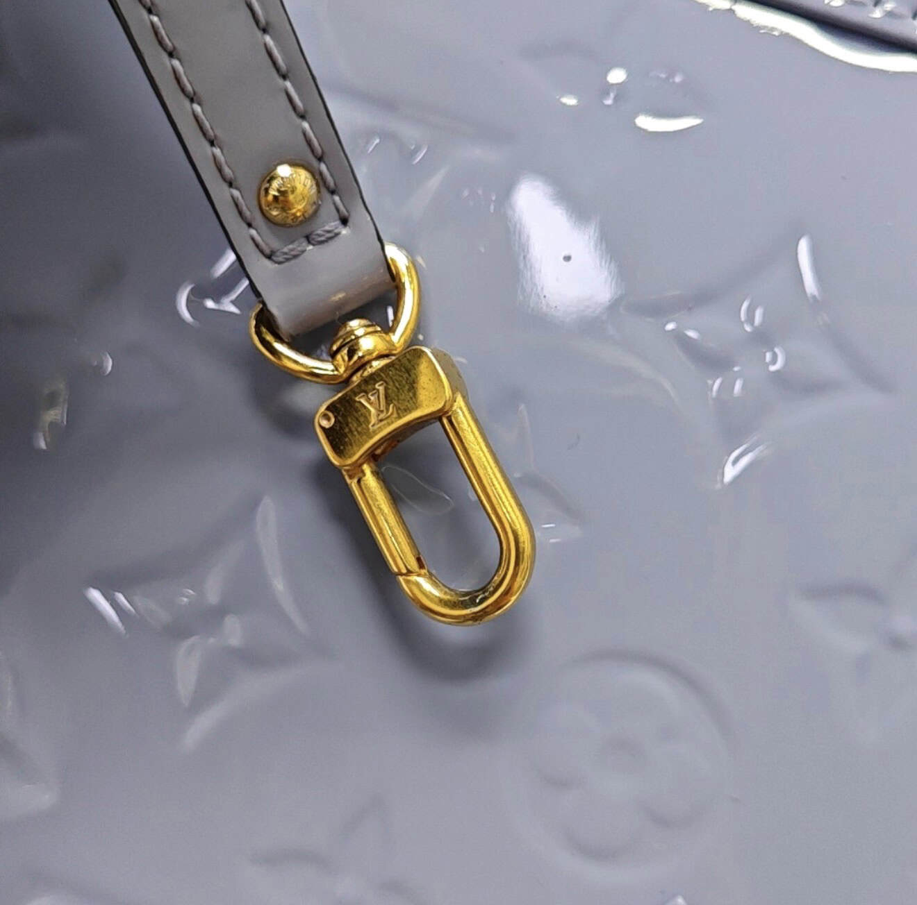 Louis Vuitton Purple Alma BB Leather Handbag - Image 15