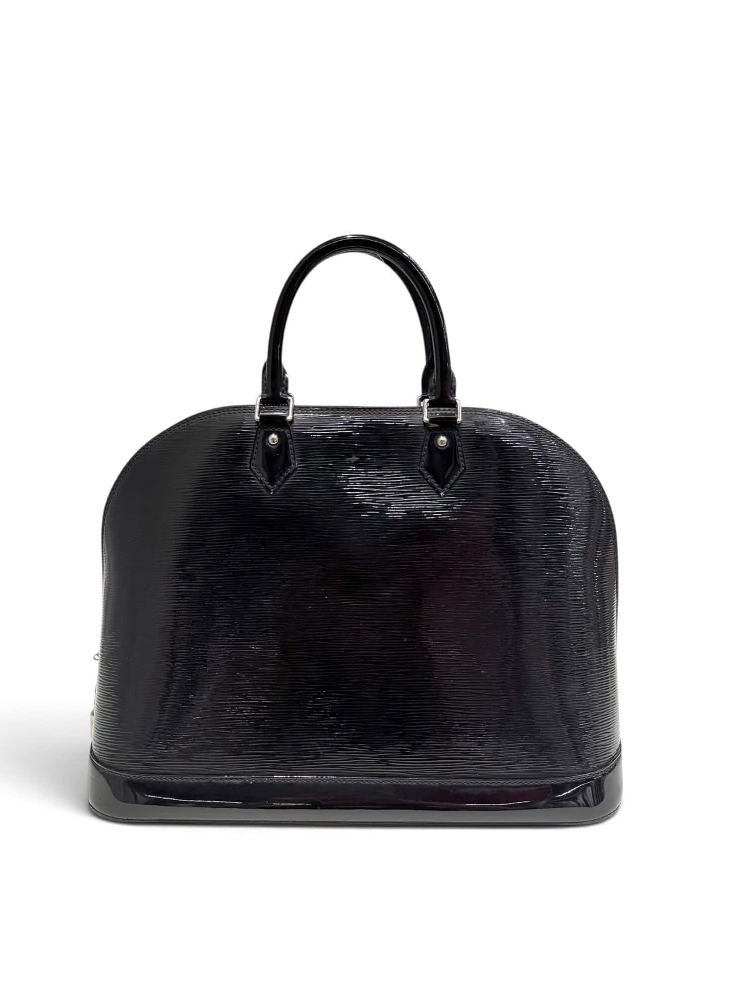 Louis Vuitton Black Alma GM Epi Patent Leather Handbag - Image 4