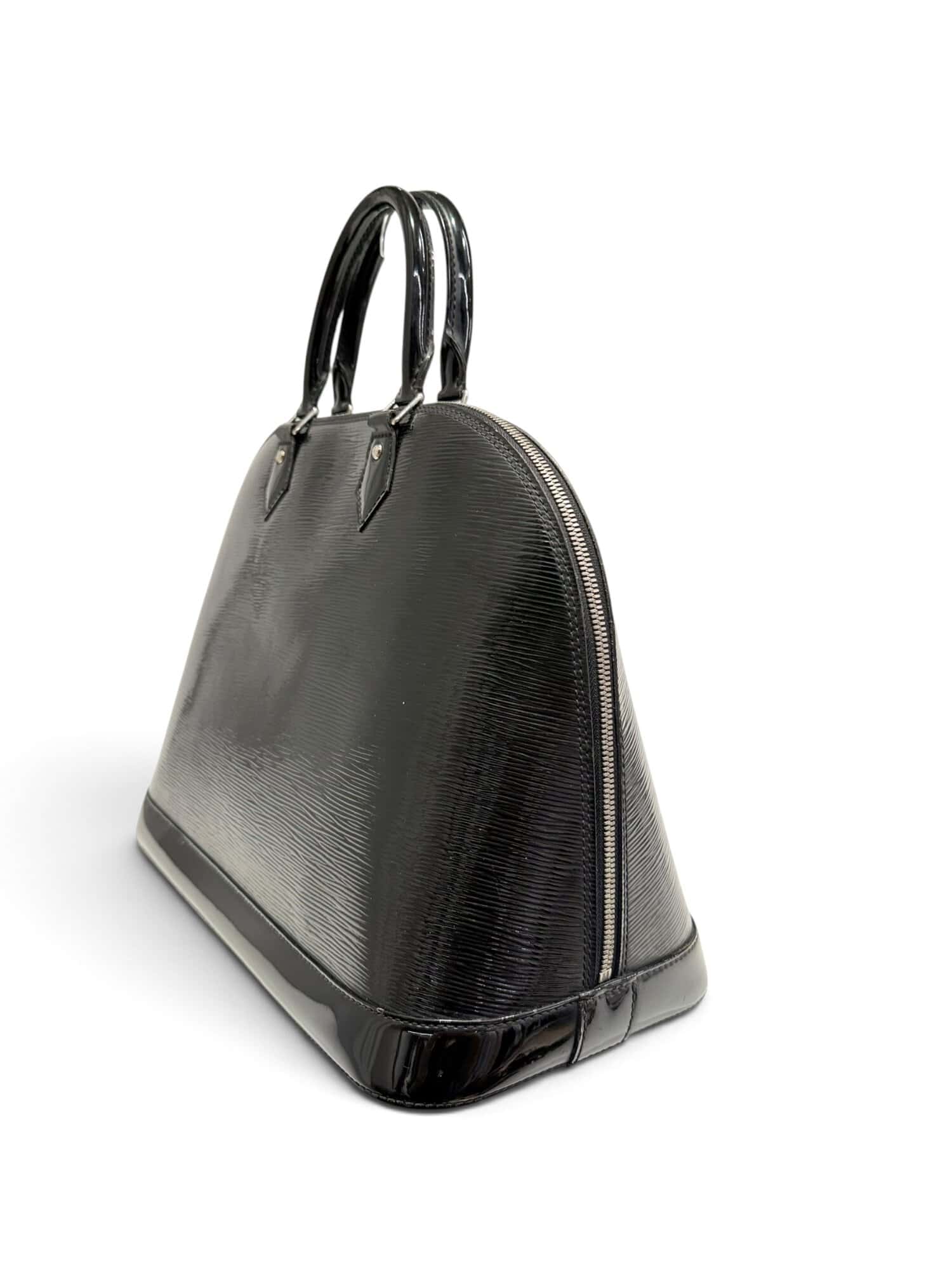 Louis Vuitton Black Alma GM Epi Patent Leather Handbag - Image 5