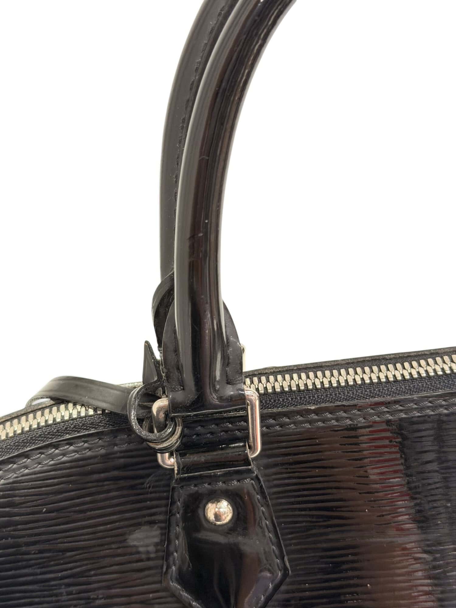 Louis Vuitton Black Alma GM Epi Patent Leather Handbag - Image 7