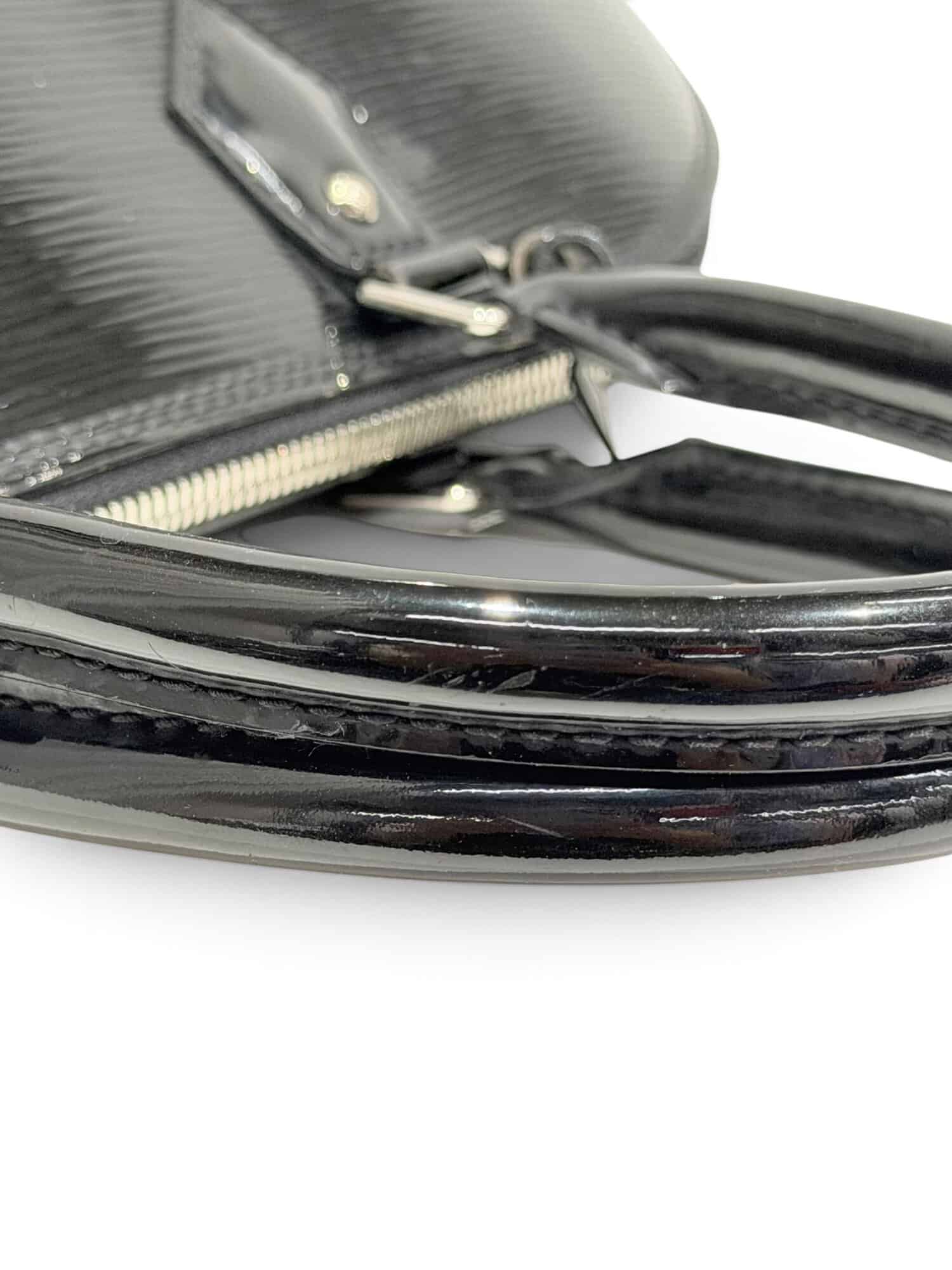 Louis Vuitton Black Alma GM Epi Patent Leather Handbag - Image 9