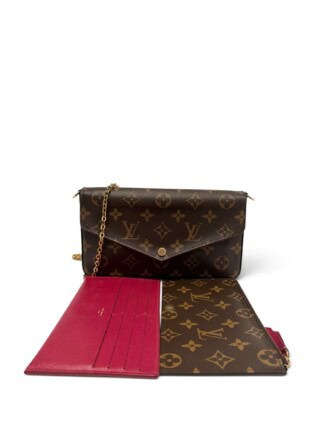 Louis Vuitton Brown Felicie Monogram Canvas Handbag