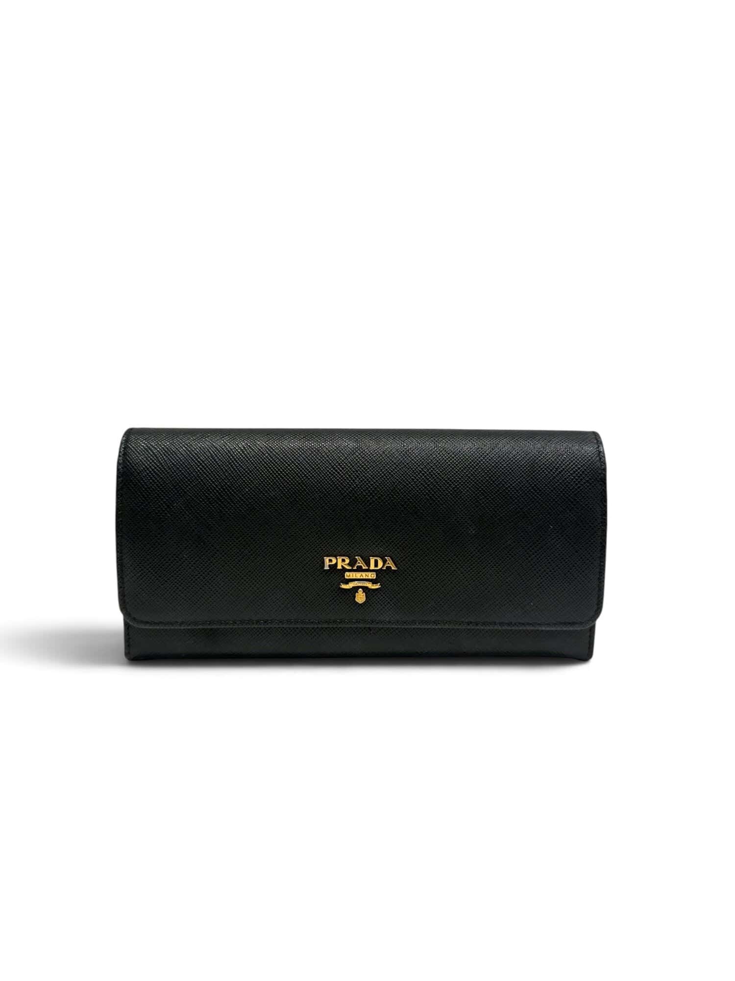 Prada Black Saffiano Leather Wallet - Image 2